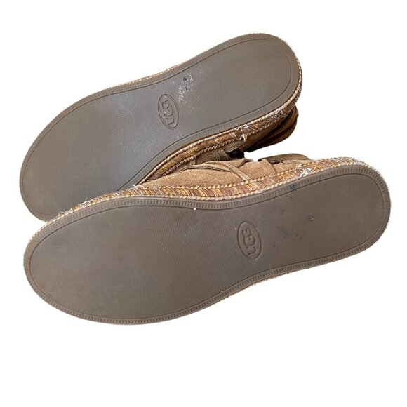 Women’s UGG Reid Moc Suede Leather Lace Up Ankle Bootie - Size 7.5 - Picture 7 of 10